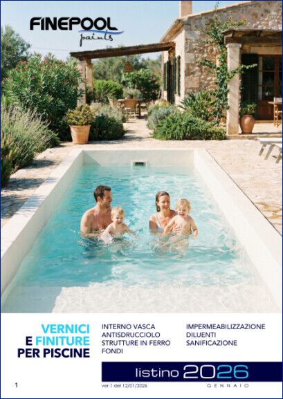 Copertina catalogo Finepool Paints